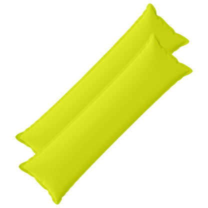Cushion Cover 2 pcs HOUTEN Bright Green 40 x 145 cm Polyester