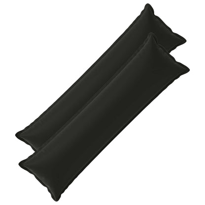 Cushion Cover 2 pcs HOUTEN Black 40 x 145 cm Polyester