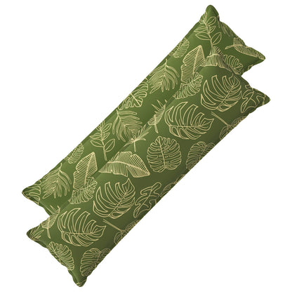 Cushion Cover 2 pcs HOUTEN Leaf Design 40 x 145 cm Polyester