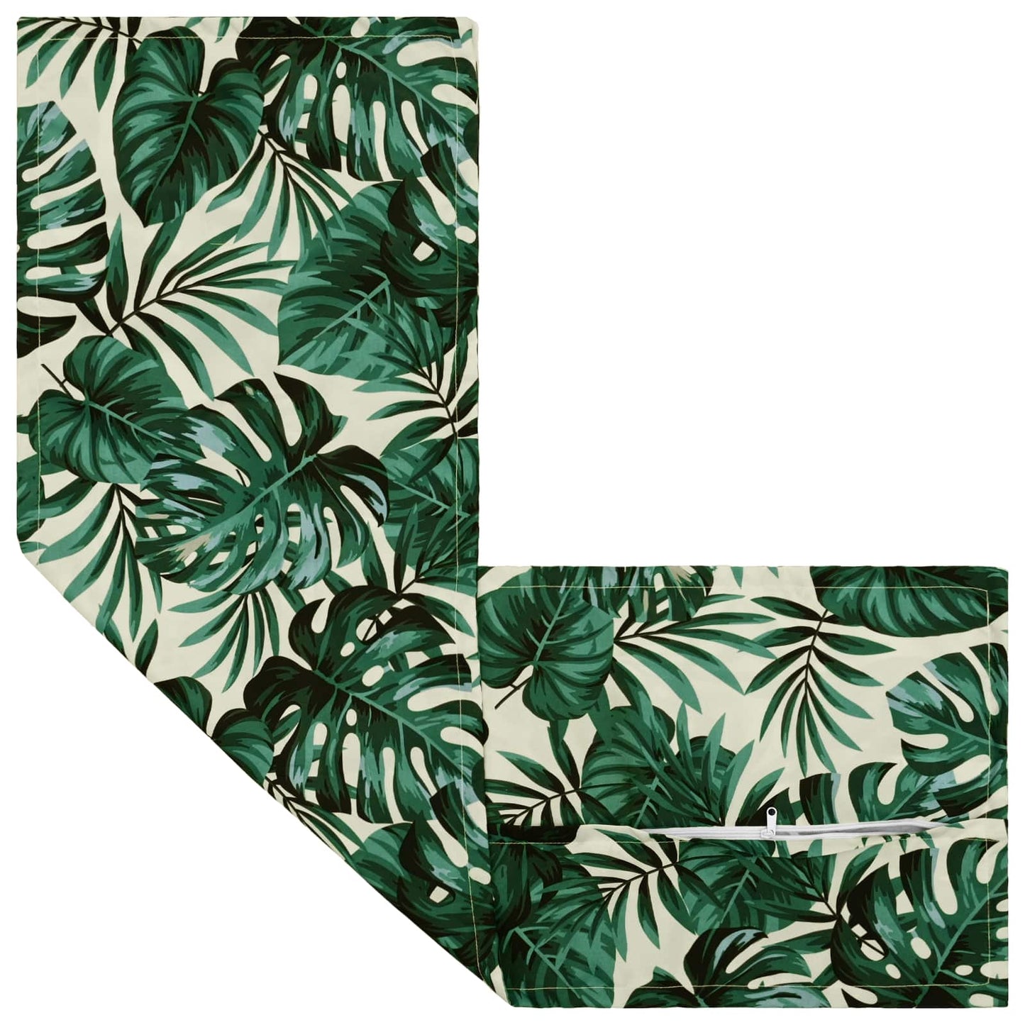 Cushion Cover 2 pcs HOUTEN Leaf Pattern 40 x 145 cm Polyester