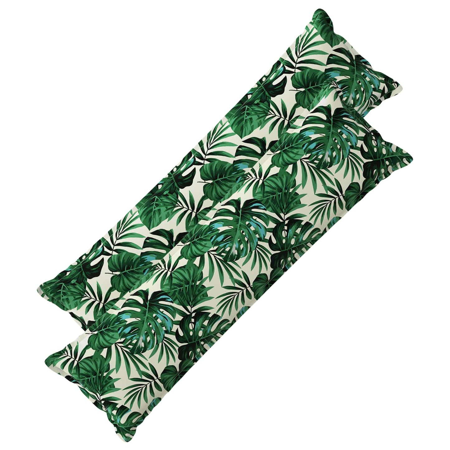 Cushion Cover 2 pcs HOUTEN Leaf Pattern 40 x 145 cm Polyester