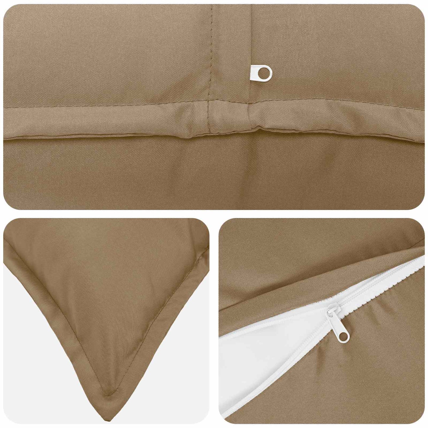 Cushion Cover HOUTEN Taupe 40 x 145 cm Polyester
