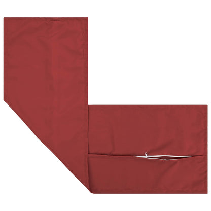 Cushion Cover 2 pcs HOUTEN Wine Red 40 x 145 cm Polyester