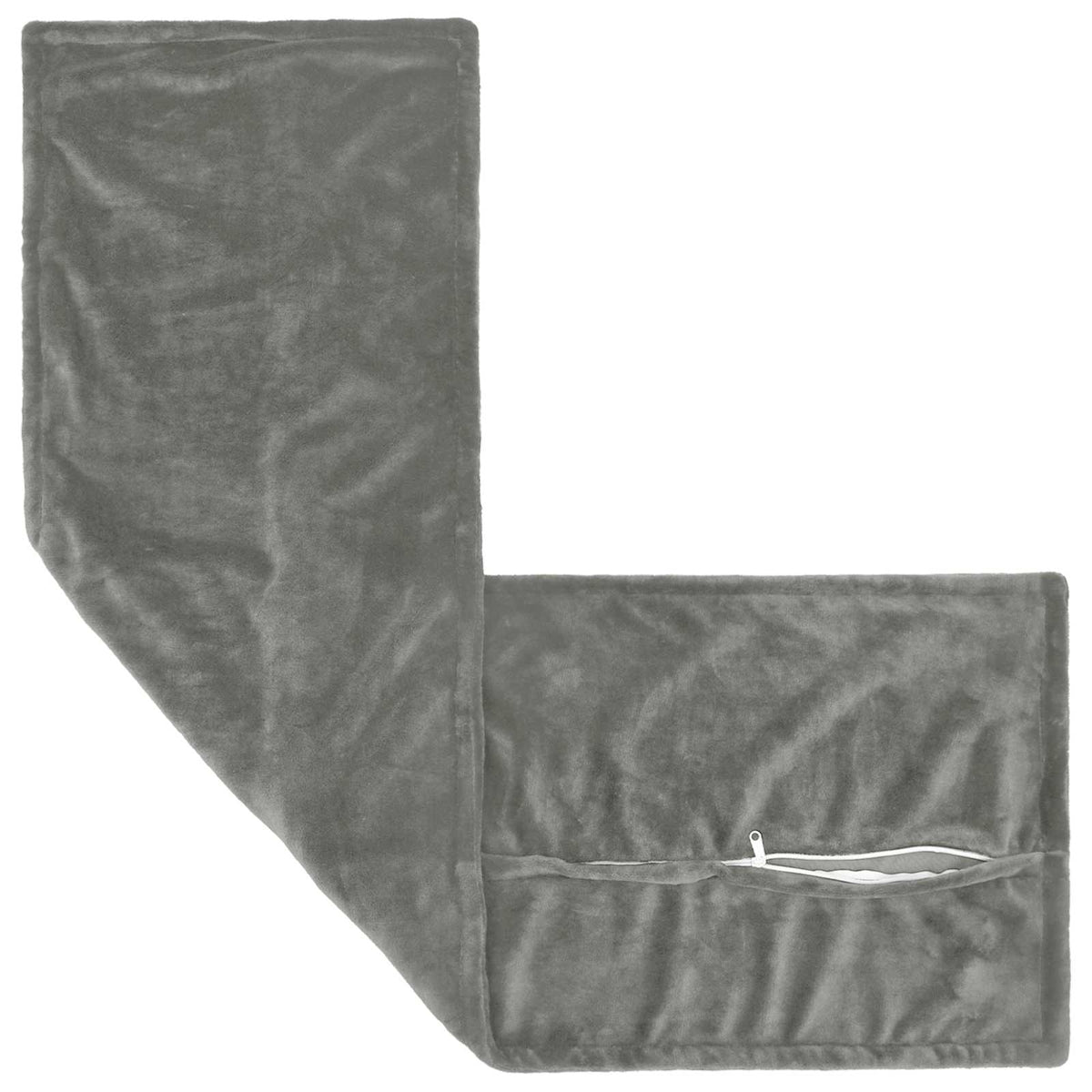 Cushion Cover 2 pcs HOUTEN Dark Grey 40 x 145 cm Flannel