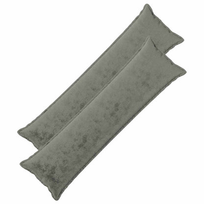 Cushion Cover 2 pcs HOUTEN Dark Grey 40 x 145 cm Flannel