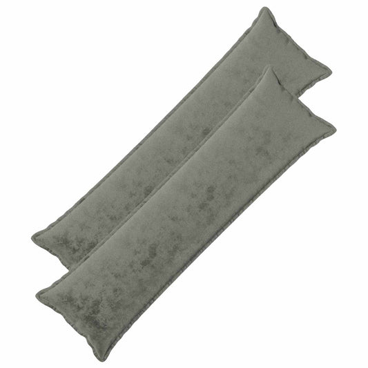 Cushion Cover 2 pcs HOUTEN Dark Grey 40 x 145 cm Flannel