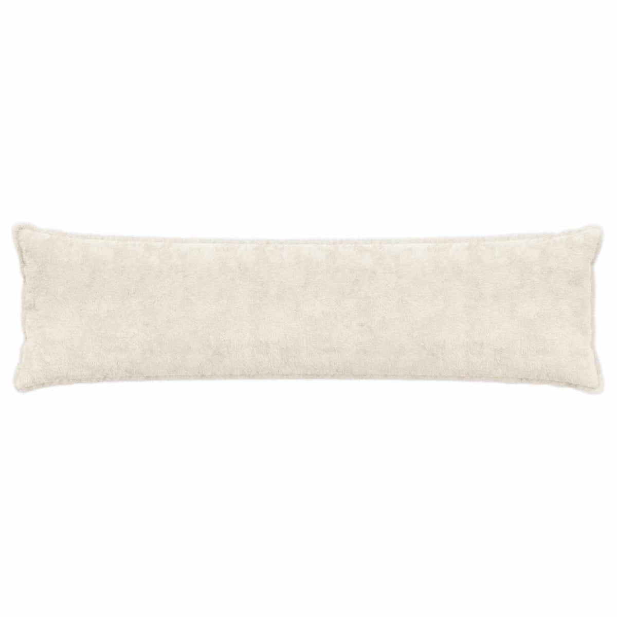 Cushion Cover 2 pcs HOUTEN White 40 x 145 cm Faux Rabbit Fur