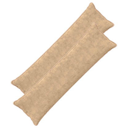 Cushion Cover 2 pcs HOUTEN Cream 40 x 145 cm Faux Rabbit Fur