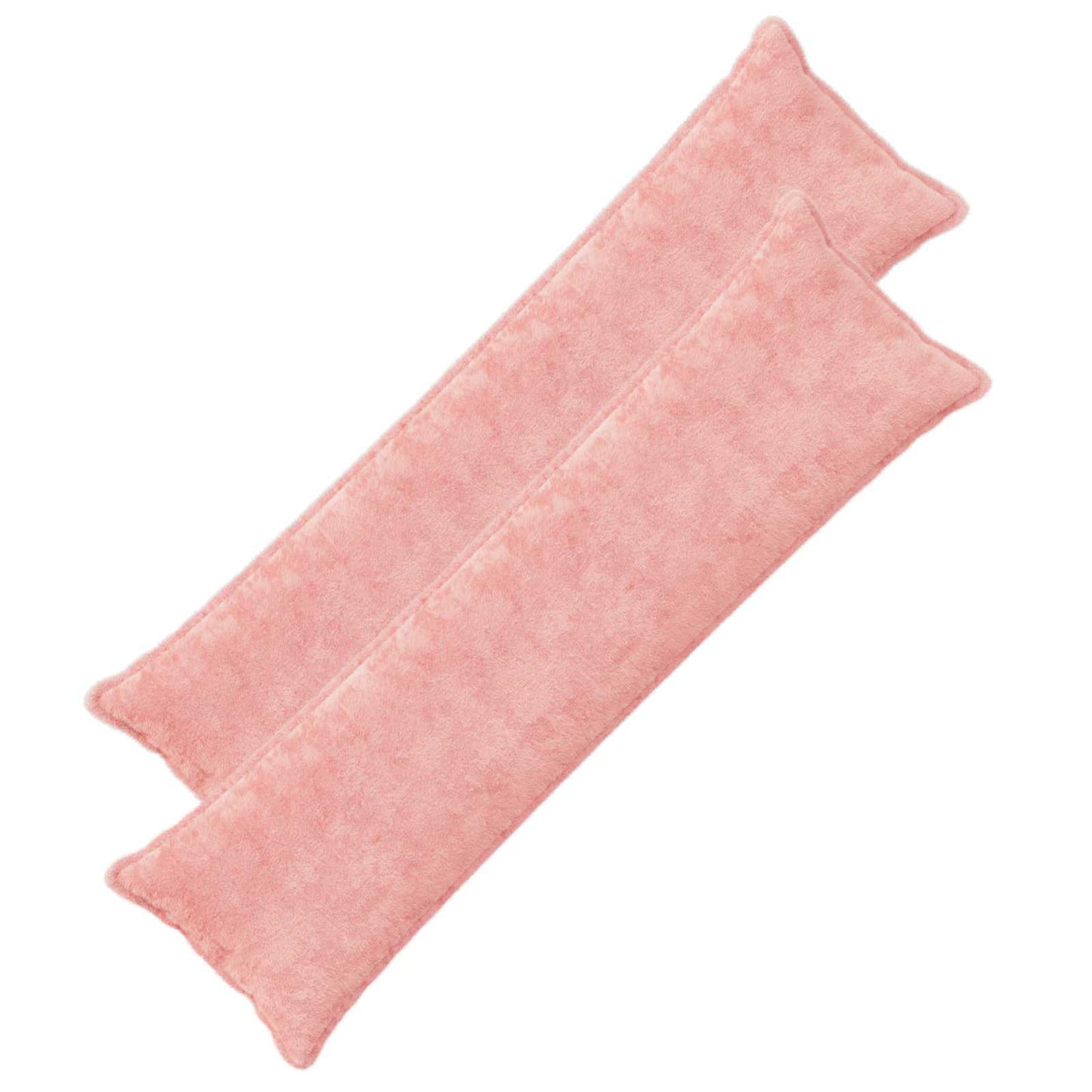 Cushion Cover 2 pcs HOUTEN Pink 40 x 145 cm Faux Rabbit Fur