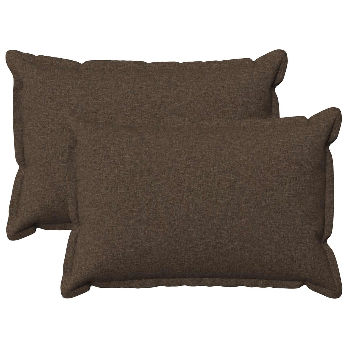 Cushion Cover 2 pcs HOUTEN Taupe 40 x 60 cm Faux Linen