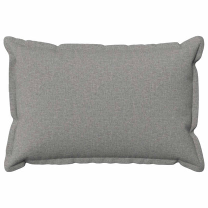 Cushion Cover 2 pcs HOUTEN Cloud Grey 40 x 60 cm Faux Linen