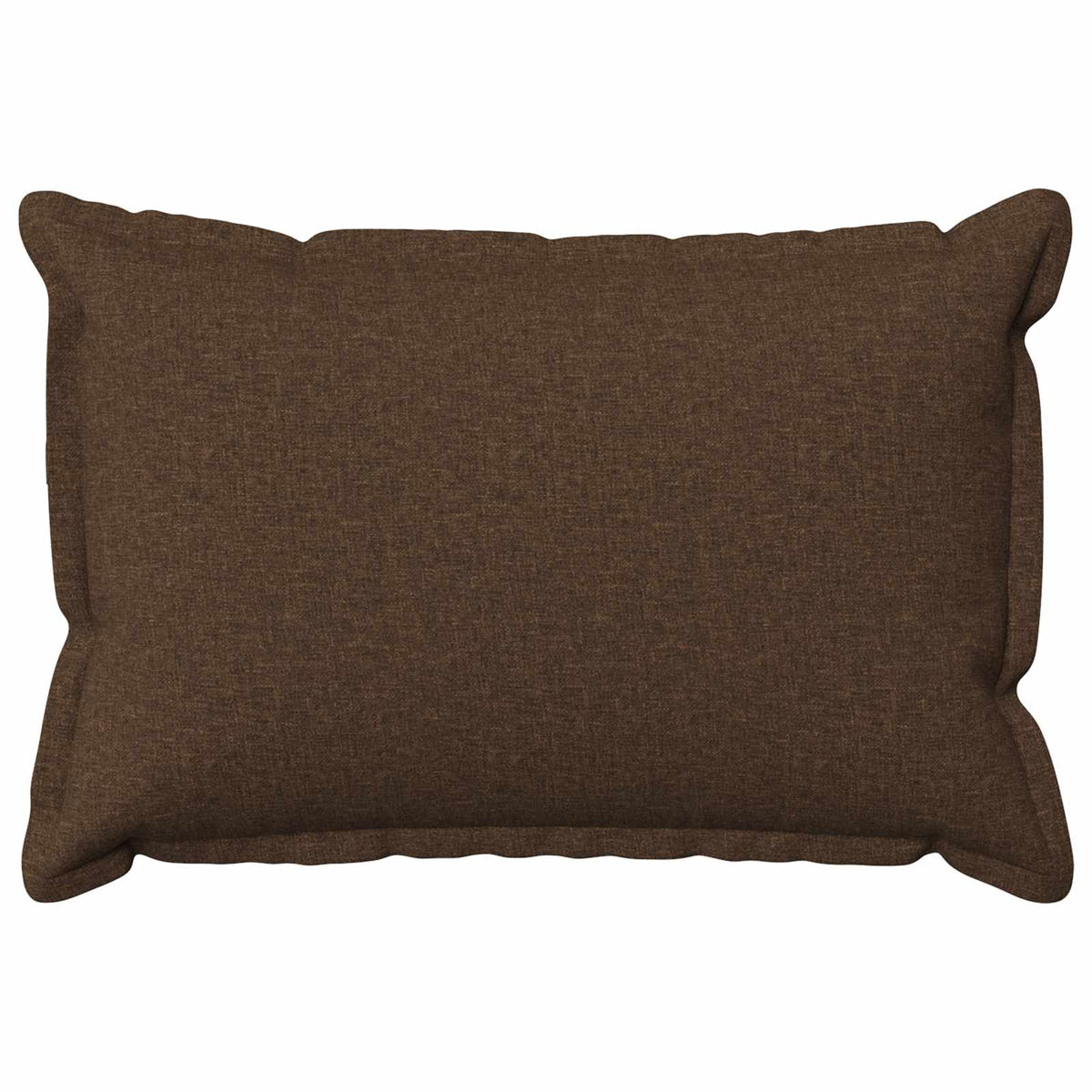 Cushion Cover 2 pcs HOUTEN Brown 40 x 60 cm Faux Linen