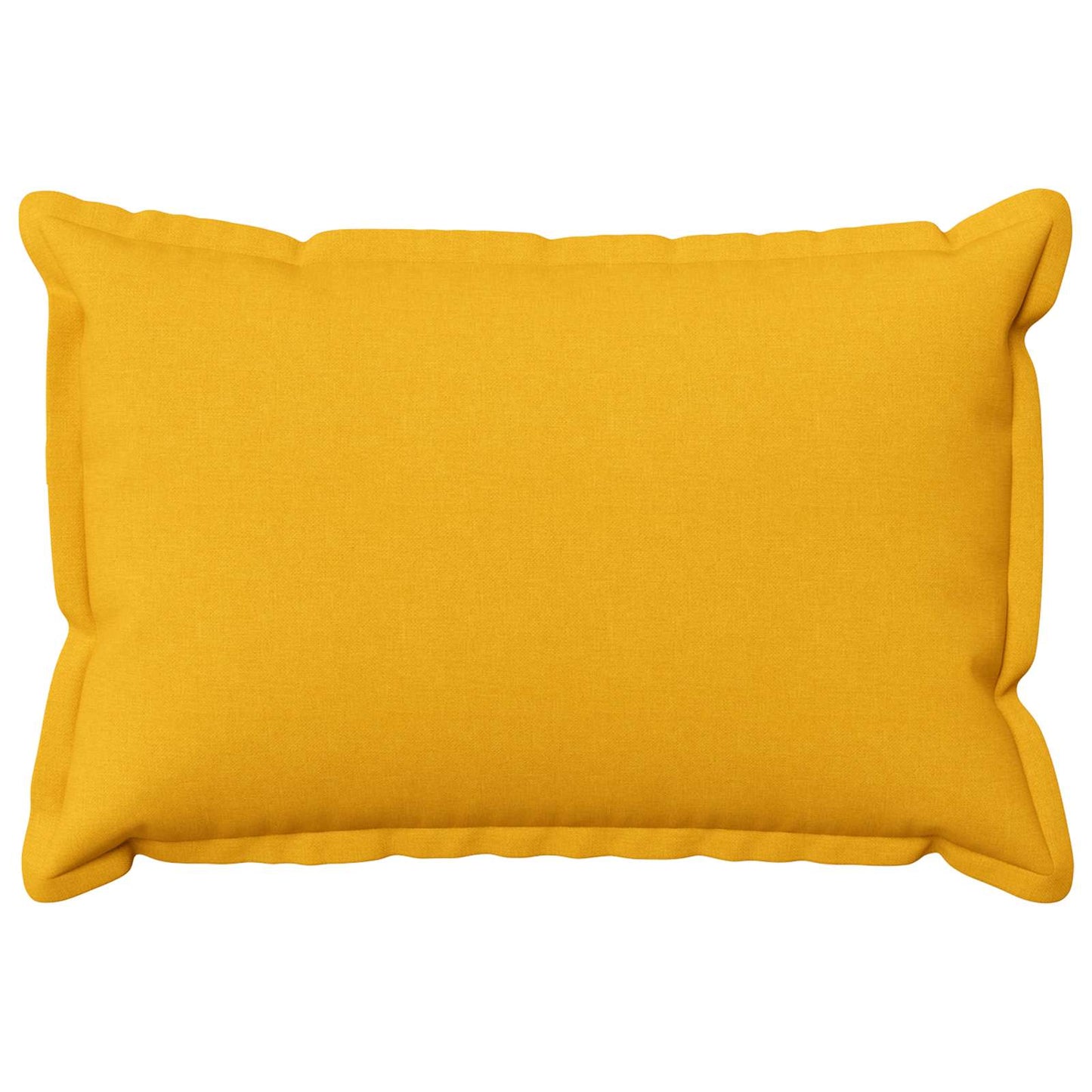 Cushion Cover 2 pcs HOUTEN Light Yellow 40 x 60 cm Faux Linen