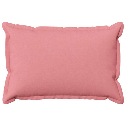 Cushion Cover 2 pcs HOUTEN Pink 40 x 60 cm Faux Linen