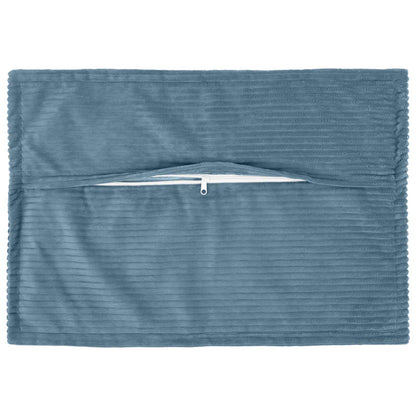 Cushion Cover 6 pcs HOUTEN Blue 40 x 60 cm Corduroy