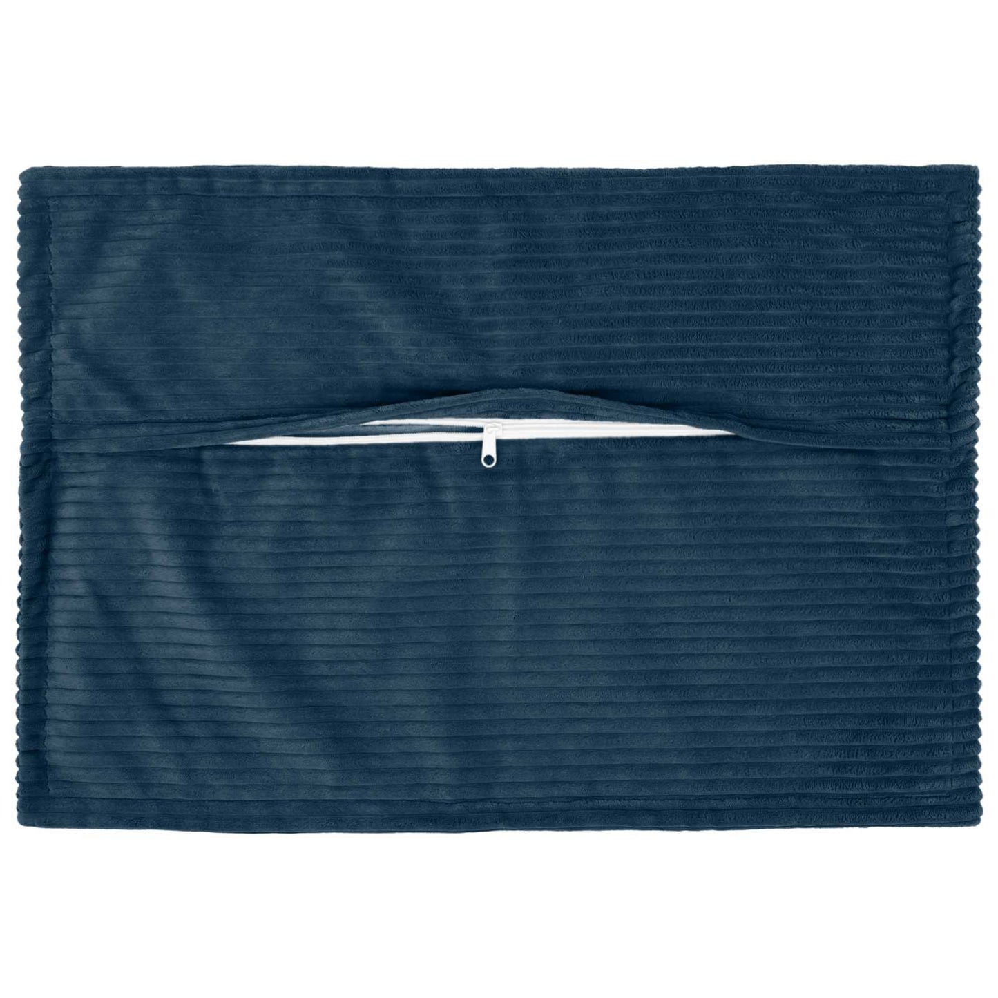 Cushion Cover 2 pcs HOUTEN Navy Blue 40 x 60 cm Corduroy