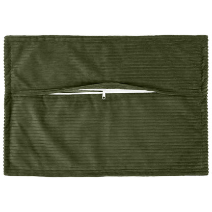 Cushion Cover 6 pcs HOUTEN Green 40 x 60 cm Corduroy