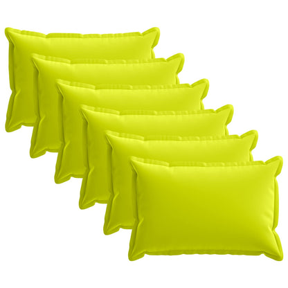 Cushion Cover 6 pcs HOUTEN Bright Green 40 x 60 cm Polyester