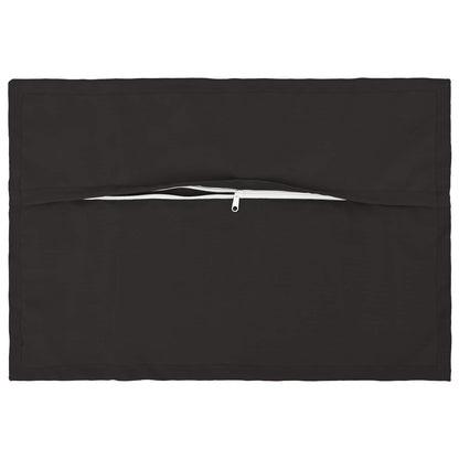 Cushion Cover 2 pcs HOUTEN Black 40 x 60 cm Polyester