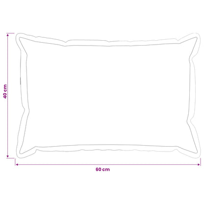 Cushion Cover 2 pcs HOUTEN Leaf Design 40 x 60 cm Polyester