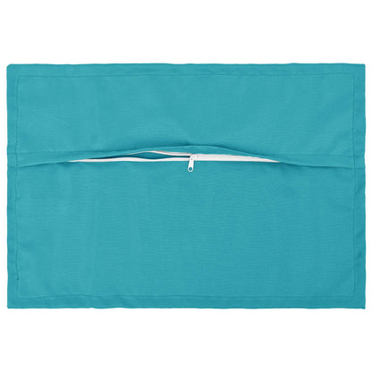 Cushion Cover 6 pcs HOUTEN Turquoise 40 x 60 cm Polyester