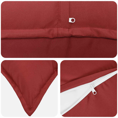 Cushion Cover 6 pcs HOUTEN Wine Red 40 x 60 cm Polyester
