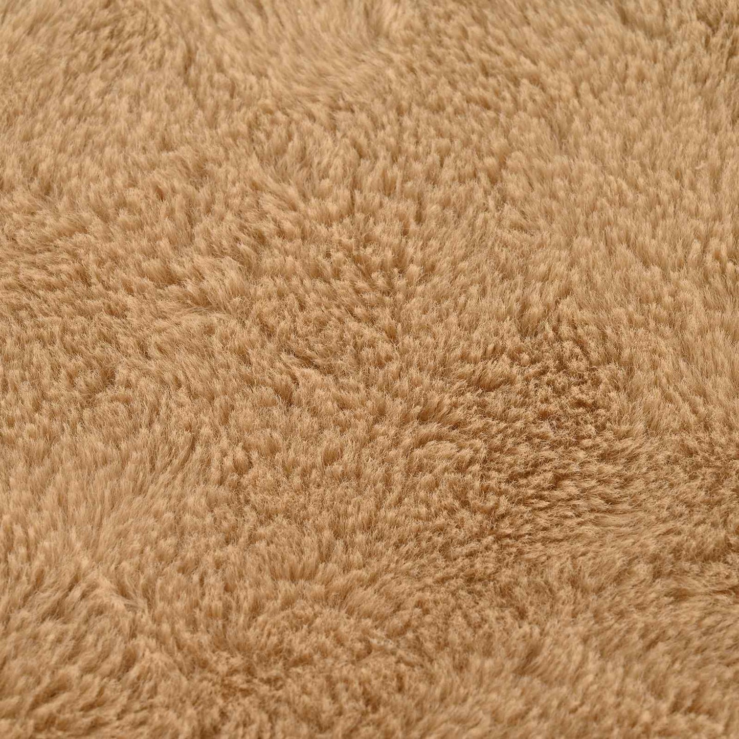 Cushion Cover 6 pcs HOUTEN Taupe 40 x 60 cm Faux Rabbit Fur