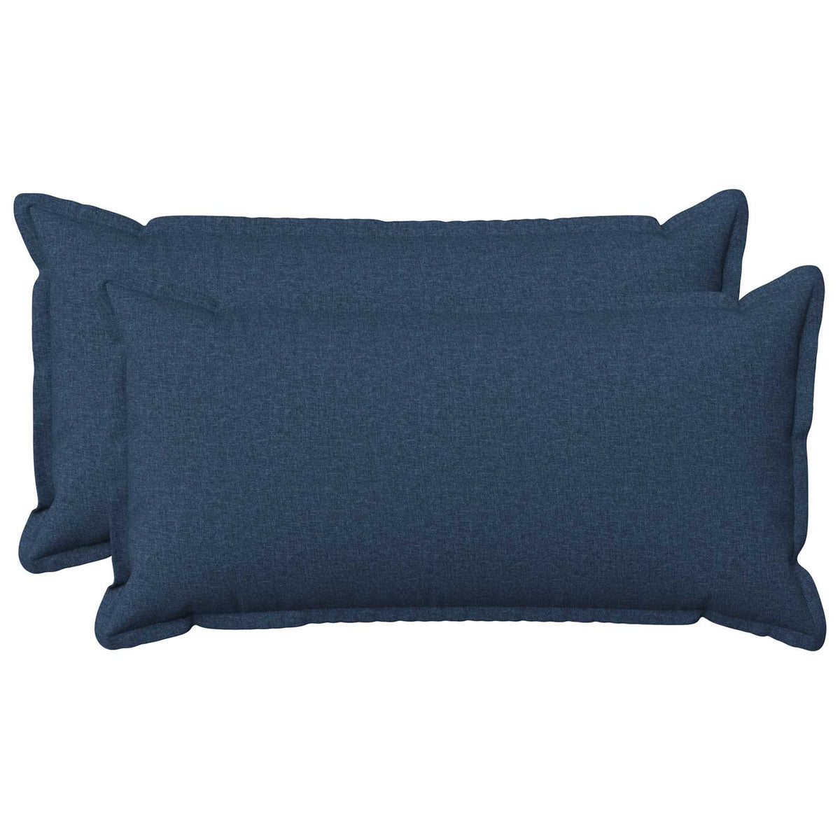 Cushion Cover 2 pcs HOUTEN Blue 40 x 70 cm Faux Linen