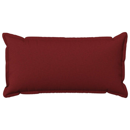 Cushion Cover 6 pcs HOUTEN Wine Red 40 x 70 cm Faux Linen