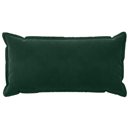 Cushion Cover 6 pcs HOUTEN Dark Green 40 x 70 cm Velvet