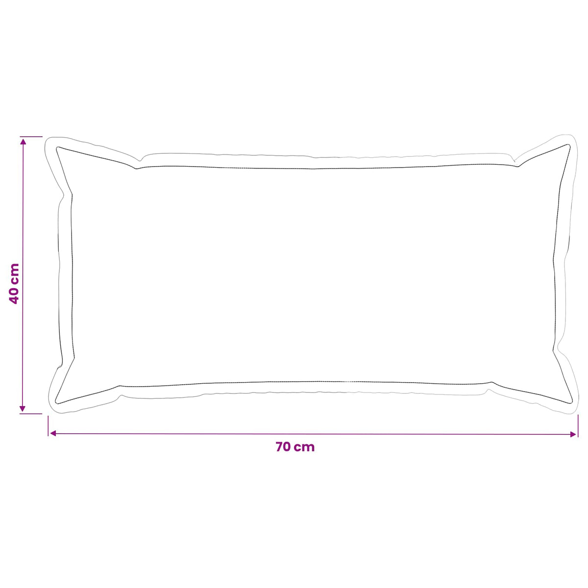 Cushion Cover 2 pcs HOUTEN Pink 40 x 70 cm Velvet