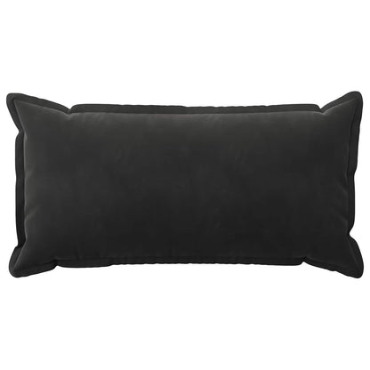 Cushion Cover 6 pcs HOUTEN Black 40 x 70 cm Velvet