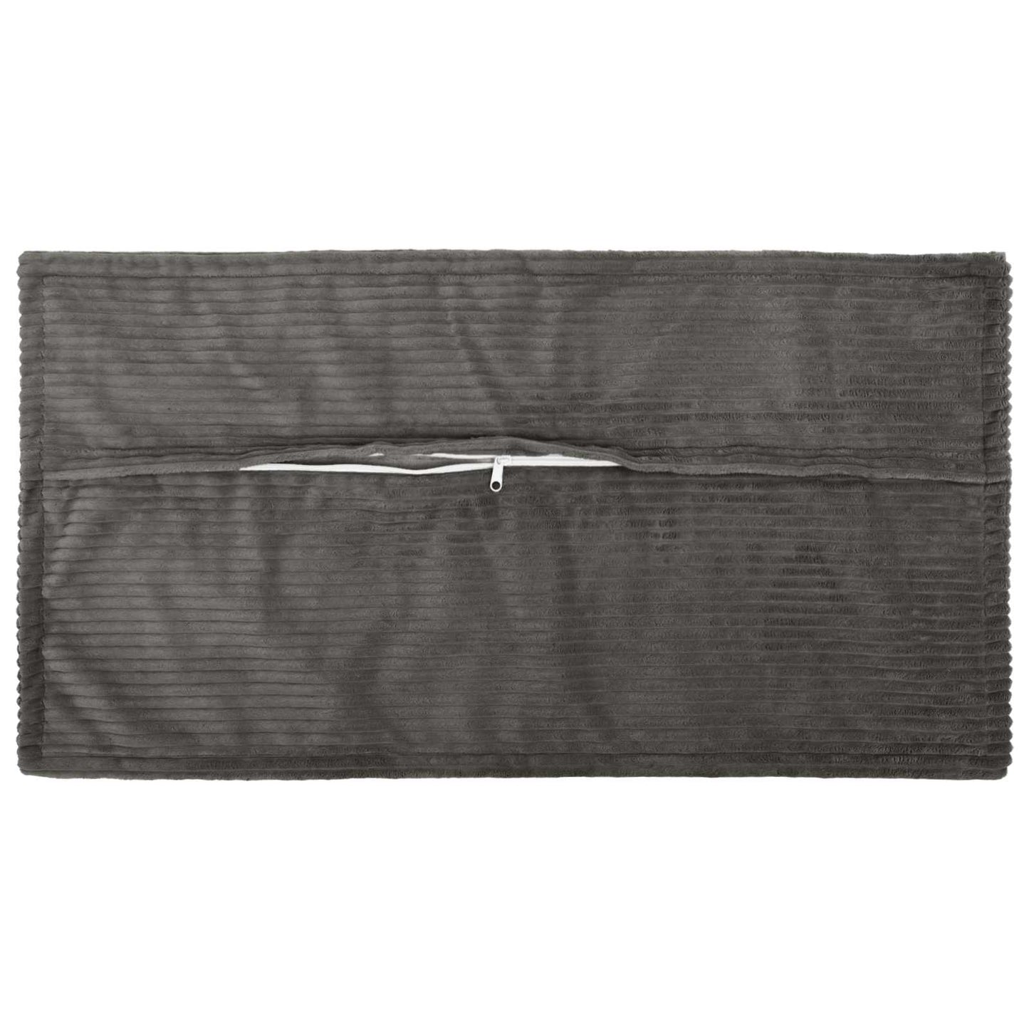 Cushion Cover 6 pcs HOUTEN Dark Grey 40 x 70 cm Corduroy