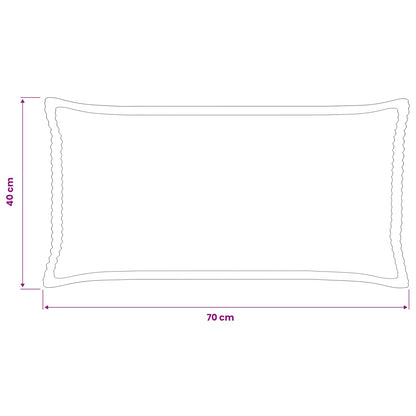 Cushion Cover 6 pcs HOUTEN Anthracite 40 x 70 cm Corduroy