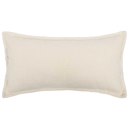 Cushion Cover 2 pcs HOUTEN Cream 40 x 70 cm Bouclé