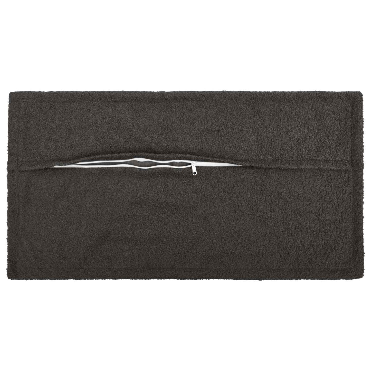 Cushion Cover 6 pcs HOUTEN Dark Grey 40 x 70 cm Bouclé