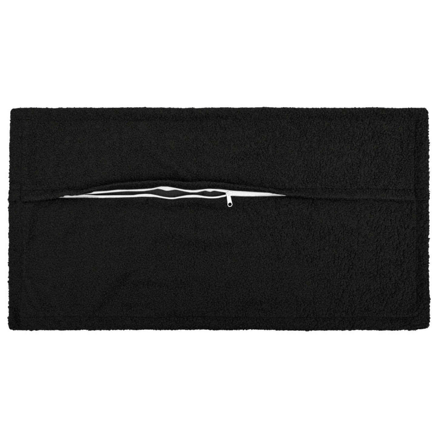 Cushion Cover 2 pcs HOUTEN Black 40 x 70 cm Bouclé
