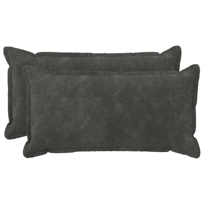 Cushion Cover 2 pcs HOUTEN Anthracite 40 x 70 cm