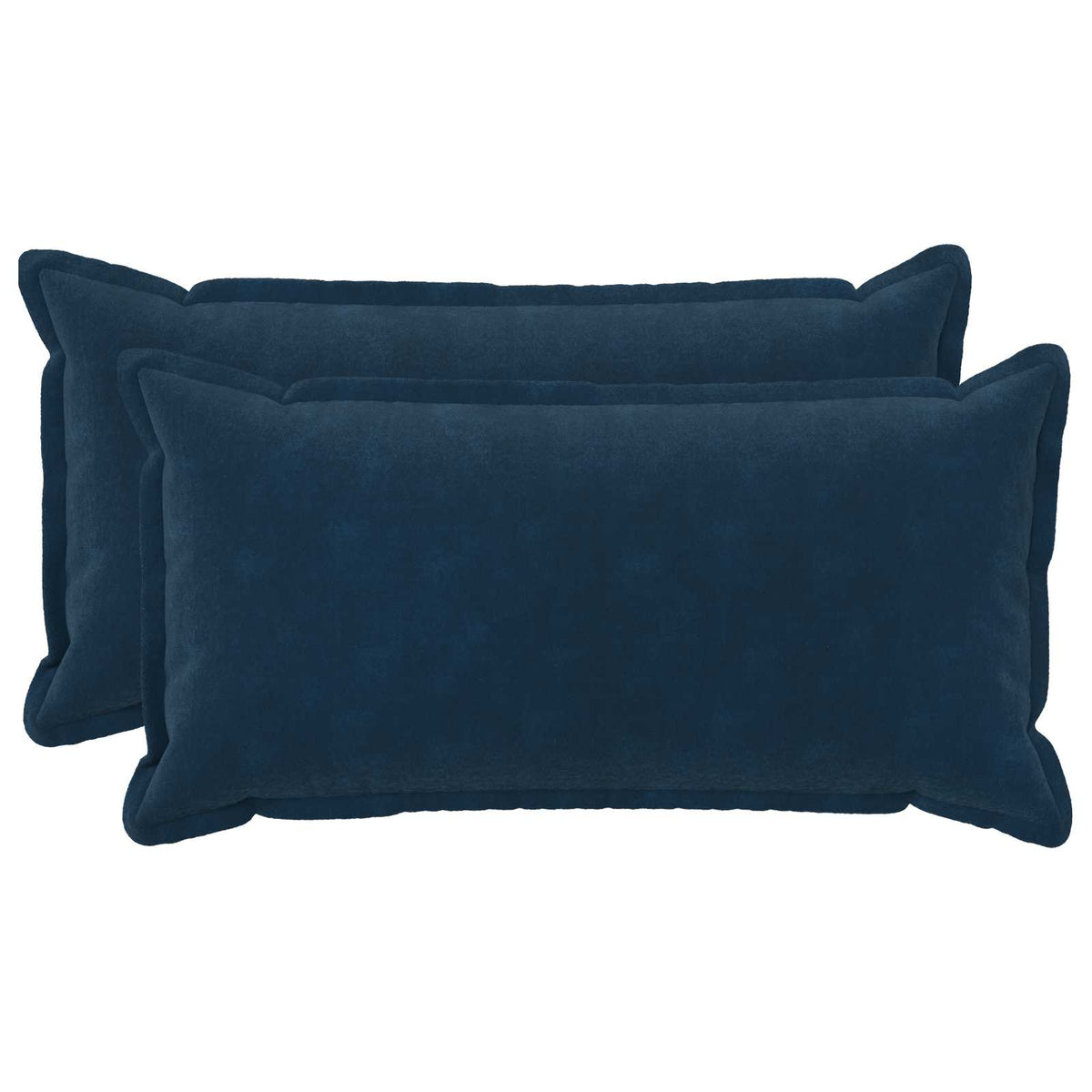 Cushion Cover 2 pcs HOUTEN Blue 40 x 70 cm Microfiber Fleece