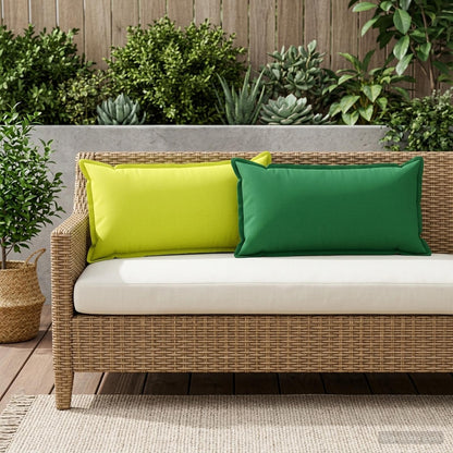 Cushion Cover 6 pcs HOUTEN Green 40 x 70 cm Polyester