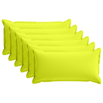 Cushion Cover 6 pcs HOUTEN Bright Green 40 x 70 cm Polyester