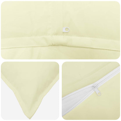 Cushion Cover 6 pcs HOUTEN Cream 40 x 70 cm Polyester