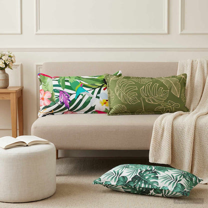 Cushion Cover 2 pcs HOUTEN Multicolour 40 x 80 cm Polyester