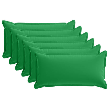 Cushion Cover 6 pcs HOUTEN Green 40 x 70 cm Polyester