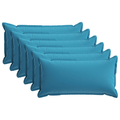 Cushion Cover 6 pcs HOUTEN Light Blue 40 x 70 cm Polyester