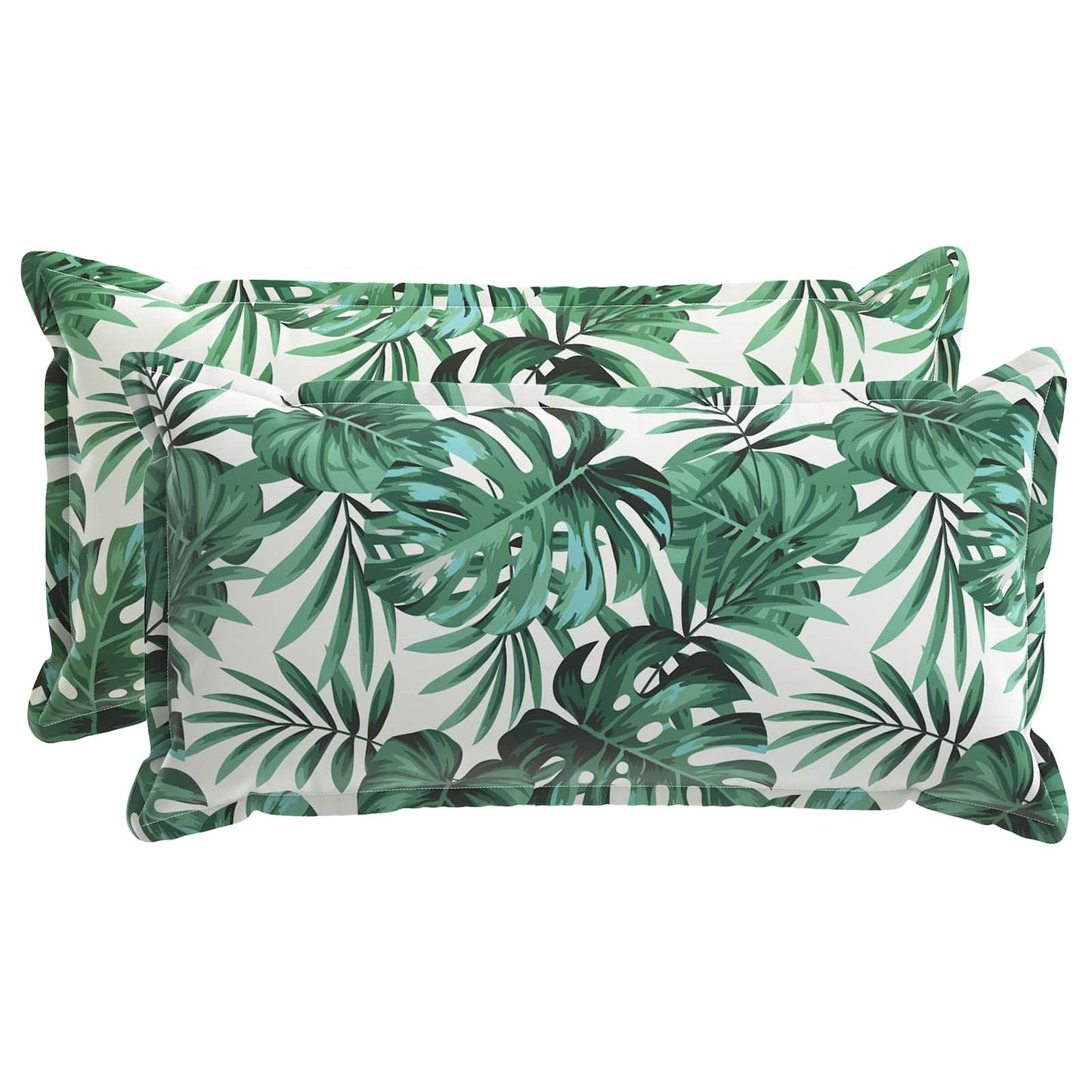 Cushion Cover 2 pcs HOUTEN Leaf Pattern 40 x 70 cm Polyester
