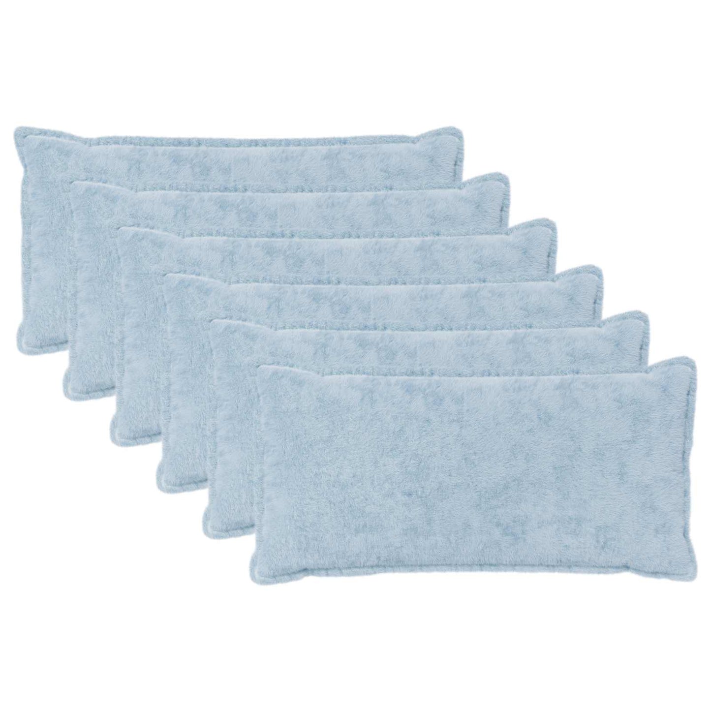 Cushion Cover 6 pcs HOUTEN Light Blue 40 x 70 cm