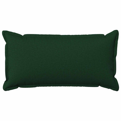 Cushion Cover 12 pcs HOUTEN Dark Green 40 x 80 cm Faux Linen