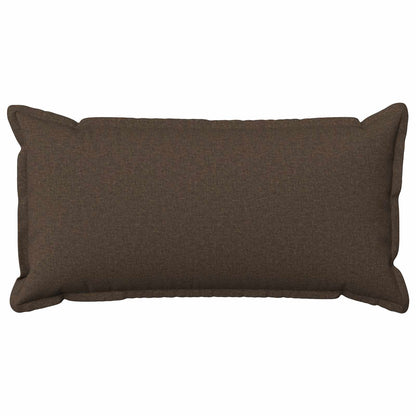 Cushion Cover 2 pcs HOUTEN Taupe 40 x 80 cm Faux Linen