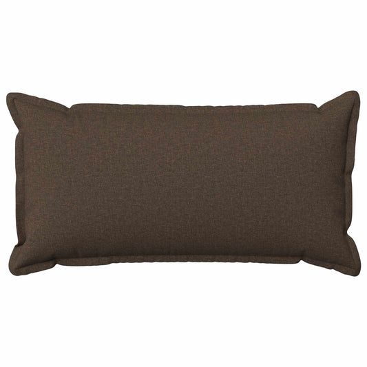 Cushion Cover 2 pcs HOUTEN Taupe 40 x 80 cm Faux Linen
